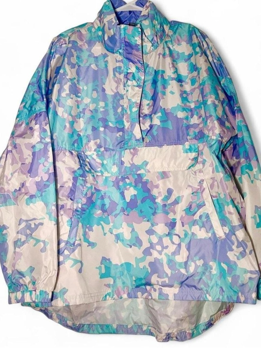 *NWT* blue and purple camo windbreaker jacket